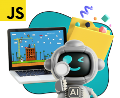 Язык программирования JavaScript + AI. Проектное обучение + геймификация + AI-помощники - КИБЕРшкола программирования для детей, компьютерные курсы для школьников, начинающих и подростков - KIBERone г. Нагатино-Садовники