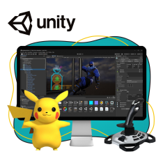 Мир игр на Unity 2D на популярном движке + AI-помощники - КИБЕРшкола программирования для детей, компьютерные курсы для школьников, начинающих и подростков - KIBERone г. Нагатино-Садовники