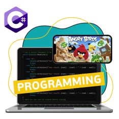 Программирование на C#. Удивительный мир 2D-игр - КИБЕРшкола программирования для детей, компьютерные курсы для школьников, начинающих и подростков - KIBERone г. Нагатино-Садовники