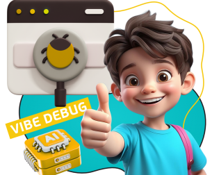 Тестирование & Vibe Debug. Охотники за багами - КИБЕРшкола программирования для детей, компьютерные курсы для школьников, начинающих и подростков - KIBERone г. Нагатино-Садовники